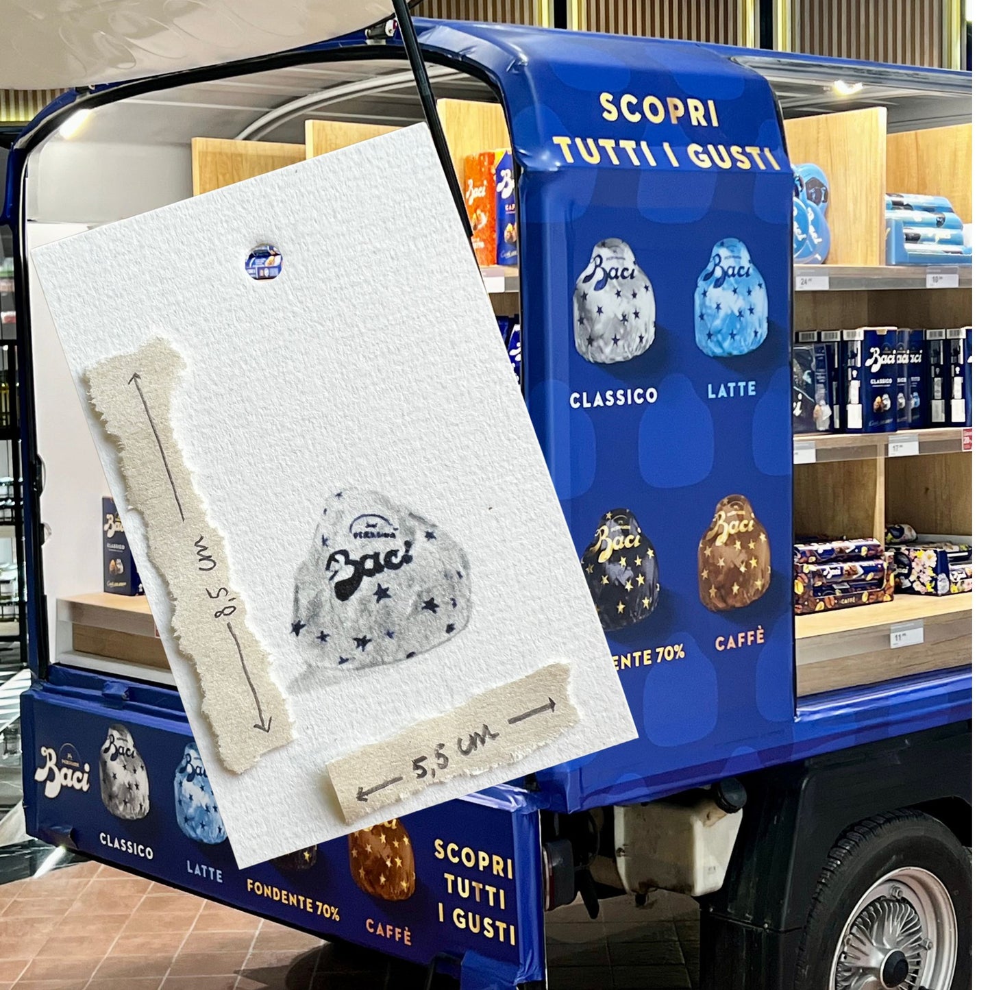 Gift tag with different  illustrations by Stefanie Vietor with dimensions 