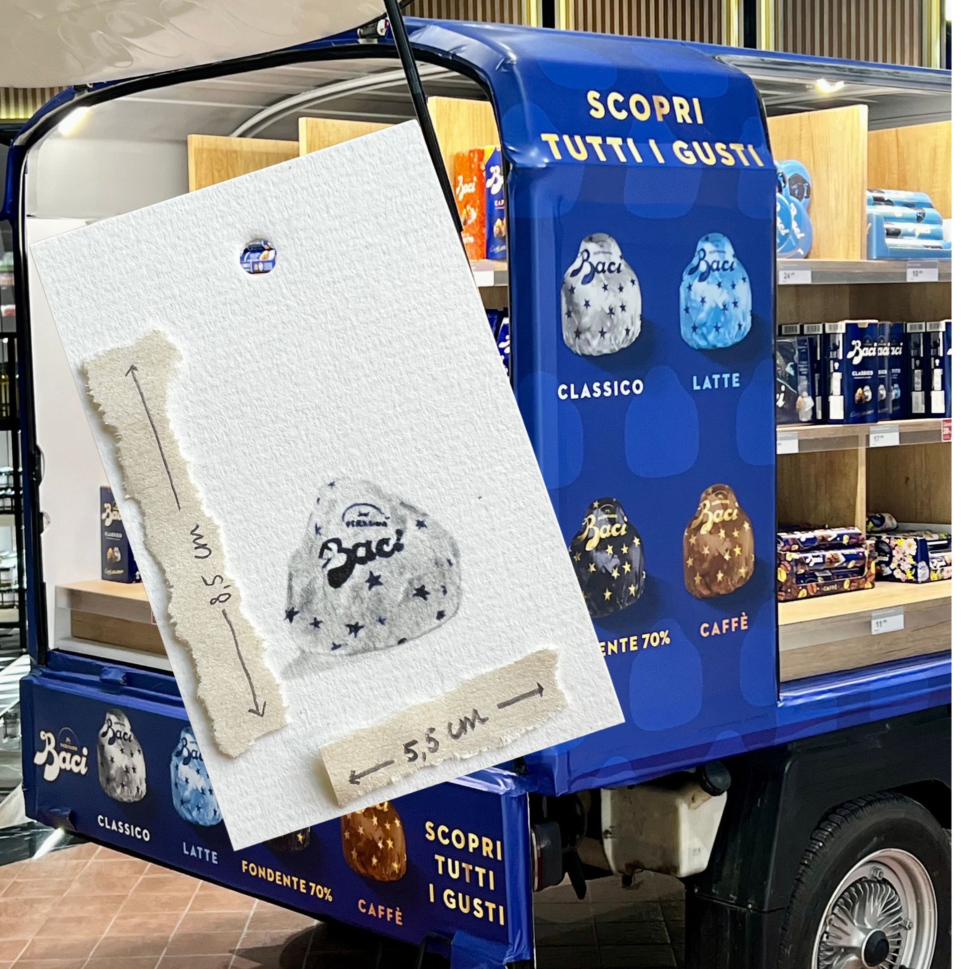 Gift tag with different  illustrations by Stefanie Vietor with dimensions 