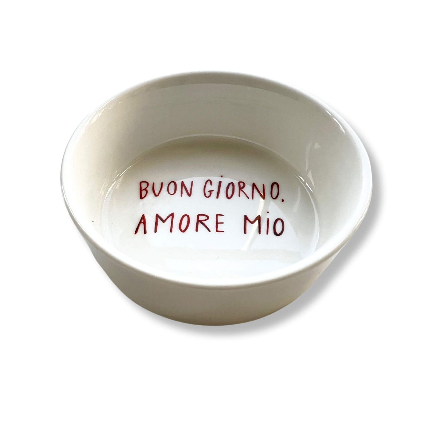 Rameskin size 3x9cm porcelain with quote written by Stefanie Vietor