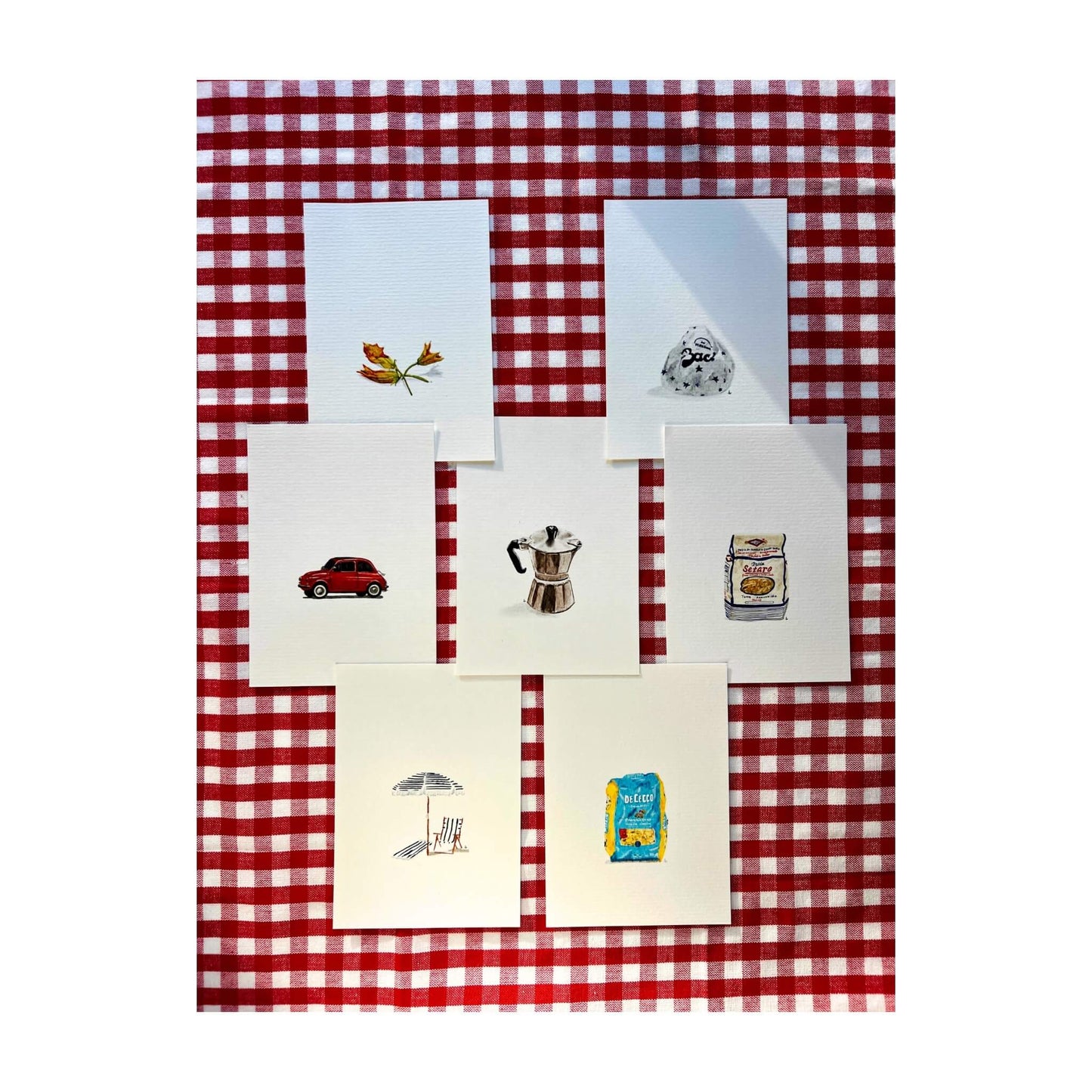 Set of 7 A6 postcards 